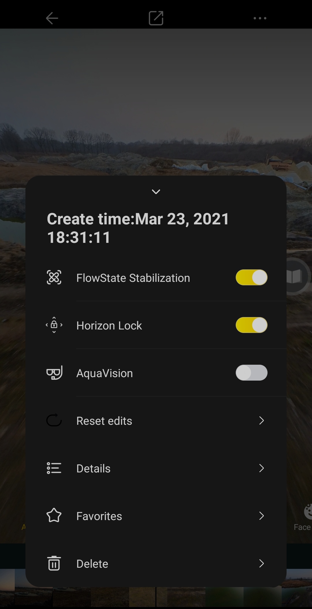 No FPV stabilisation Android PRpro + no rotation in insta360Studio